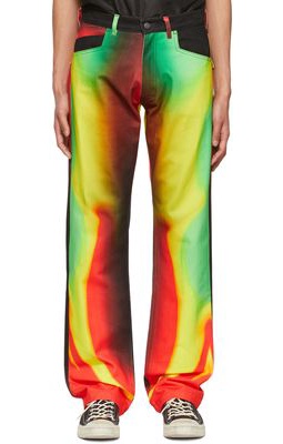 AGR Multicolor Printed Jeans