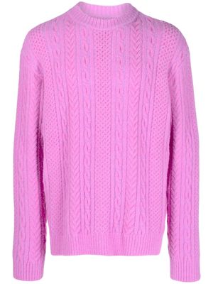 AGR Playful cable-knit jumper - Pink