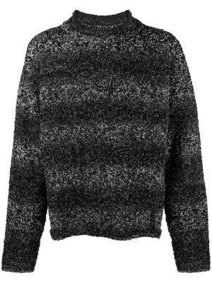 AGR striped wool-blend jumper - Black