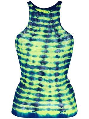 AGR tie-dye knitted tank top - Yellow
