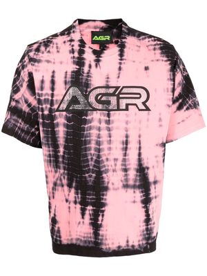 AGR tie-dye rhinestone T-shirt - Black