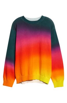 AGR Wellness Crewneck Sweater in Orange Multi
