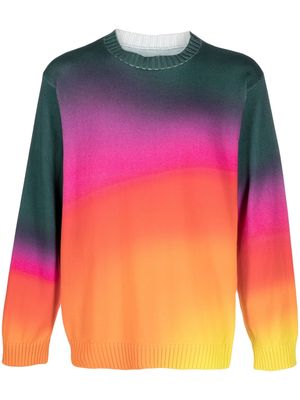 AGR Wellness gradient-print jumper - Pink