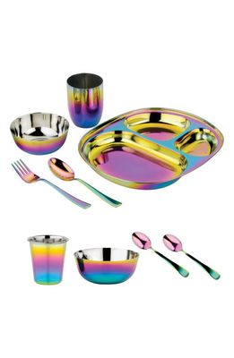 Ahimsa Dine & Develop 9-Piece Dish Set in Rainbow