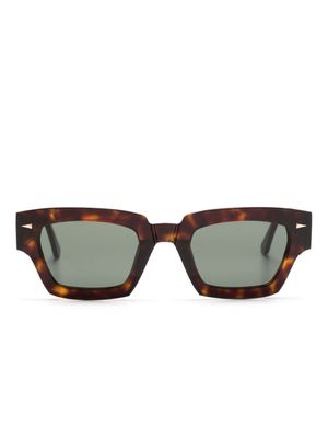 Ahlem Magenta rectangle-frame sunglasses - Brown