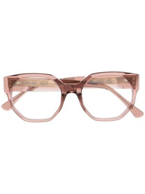 Ahlem round frame glasses - Pink