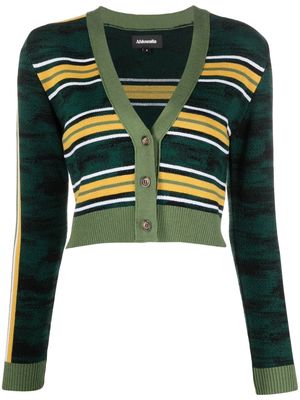 Ahluwalia Augusta cropped cardigan - Green