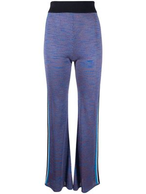 Ahluwalia Augusta flared trousers - Blue