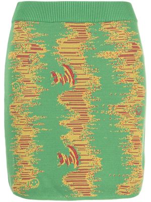 Ahluwalia Calypso knitted skirt - Green