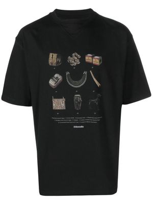 Ahluwalia graphic-print short-sleeve T-shirt - Black