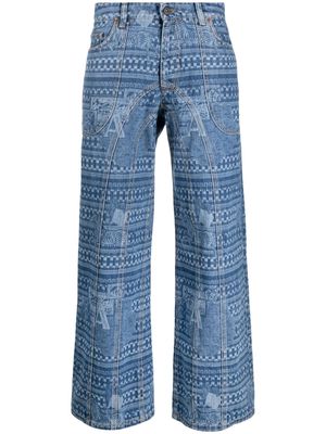 Ahluwalia Kampala wide-leg jeans - Blue