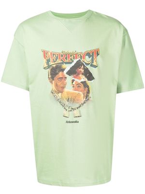 Ahluwalia Nobody's Perfect print T-shirt - Green