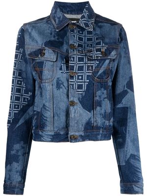 Ahluwalia patchwork denim jacket - Blue