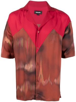 Ahluwalia Robyn abstract-pattern shirt - Red