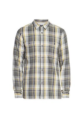 Ahmad Plaid Button-Front Shirt