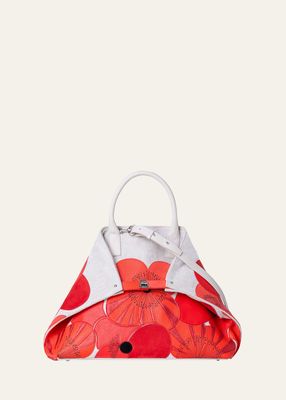 Ai Medium Poppies Patchwork Printed Top-Handle Bag
