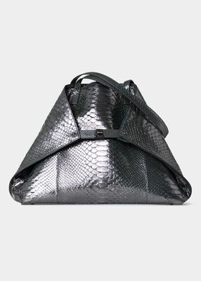 Ai Medium Python-Embossed Shoulder Bag