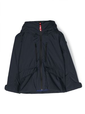 AI Riders On The Storm closable-hood padded jacket - Blue