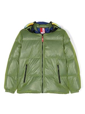 AI Riders on the Storm Young hooded puffer jacket - 39 ACID GREEN