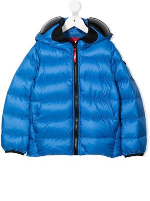 AI Riders on the Storm Young pompom-detail padded jacket - Blue