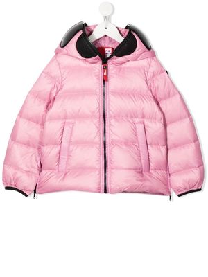 AI Riders on the Storm Young pompom-detail padded jacket - Pink