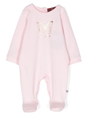 Aigner Kids butterfly-print cotton pajamas - Pink