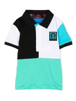 Aigner Kids colour-block polo shirt - Multicolour