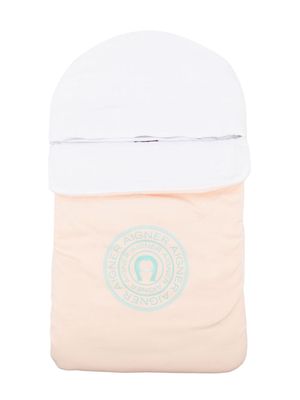 Aigner Kids logo-print Pima cotton baby nest - Pink