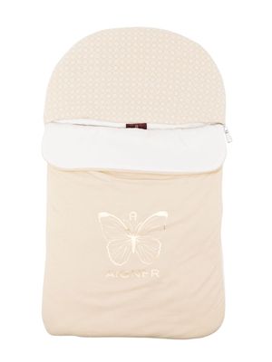 Aigner Kids logo-print sleep bag - Brown