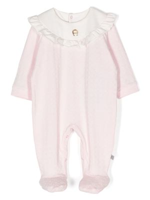 Aigner Kids monogram-print cotton pajamas - Pink