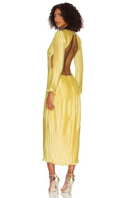 AIIFOS Billie Midi Dress in Lemon