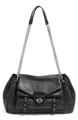 Aimee Kestenberg Chain Reaction Convertible Shoulder Bag in Black W/Shiny Silver