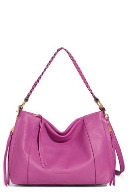 Aimee Kestenberg Convertible Leather Shoulder Bag in Fuchsia