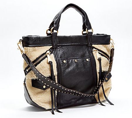 Aimee Kestenberg Leather Tote with Studded Strap-Fair Game