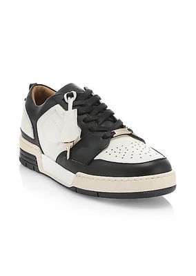 Air Jon Low-Top Vitello Leather Sneakers