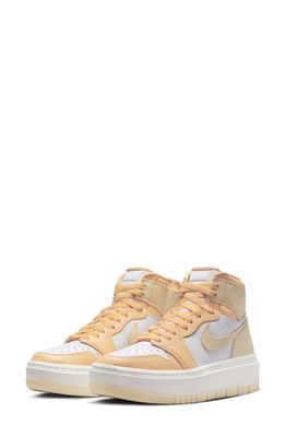 Air Jordan 1 Elevate High Top Sneaker in Celestial Gold/Muslin/White