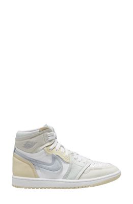 Air Jordan 1 High MM Basketball Sneaker in White/Platinum/Sail/Milk