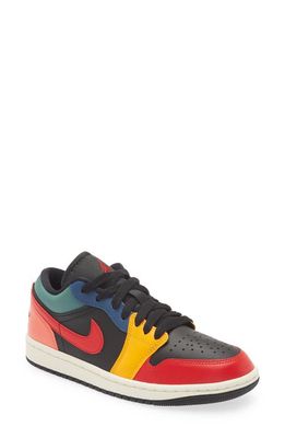 Air Jordan 1 Low SE Basketball Sneaker in Black/Red/Taxi/French Blue