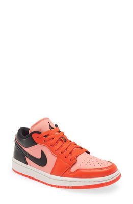 Air Jordan 1 Low SE Basketball Sneaker in Crimson Bliss/Black/Orange