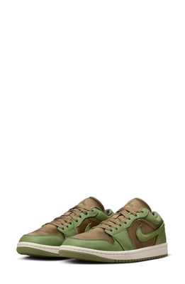 Air Jordan 1 Low SE Sneaker in Brown Kelp/Light Olive/Sail