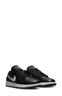 Air Jordan 1 Low Sneaker in Black/White/Black