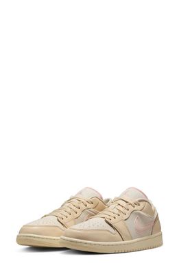 Air Jordan 1 Low Sneaker in Muslin/Pink/Sail/Milk