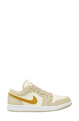 Air Jordan 1 Low Sneaker in Sail/Yellow Ochre/Vanilla