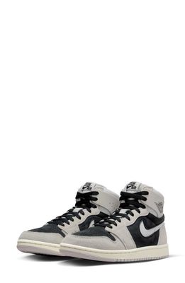 Air Jordan 1 Zoom Comfort 2 High Top Sneaker in Light Iron Ore/Grey/Black