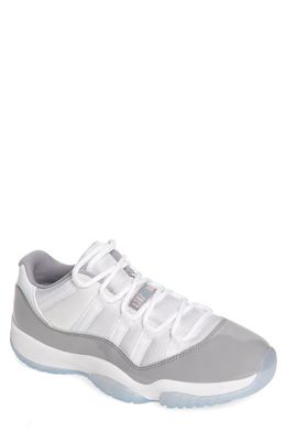 Air Jordan 11 Low Top Sneaker in White/University Blue/Grey