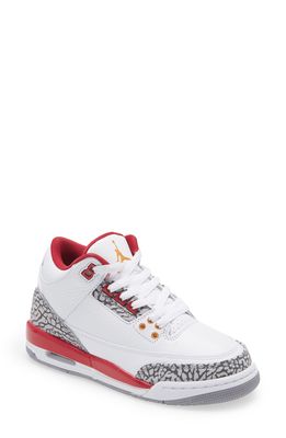 Air Jordan 3 Retro Racer Blue Sneaker in White/Curry/Red