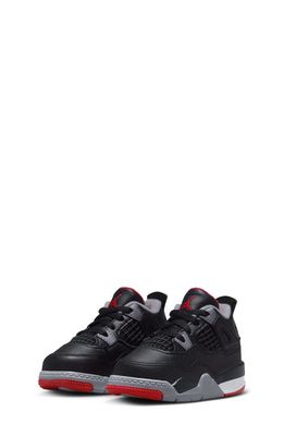 Air Jordan 4 Retro Mid Top Sneaker in Black/Red/Grey/White