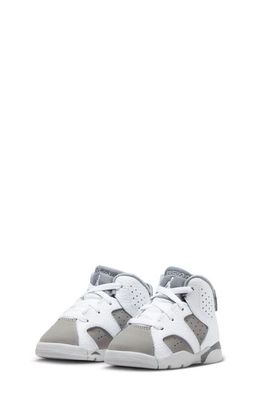 Air Jordan 6 Retro High Top Sneaker in White/Medium Grey/Cool Grey