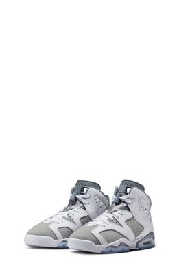 Air Jordan 6 Retro High Top Sneaker in White/Medium Grey