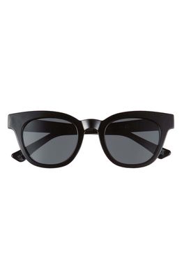 AIRE 50mm Dorado D-Frame Sunglasses in Black /Smoke Mono Polar